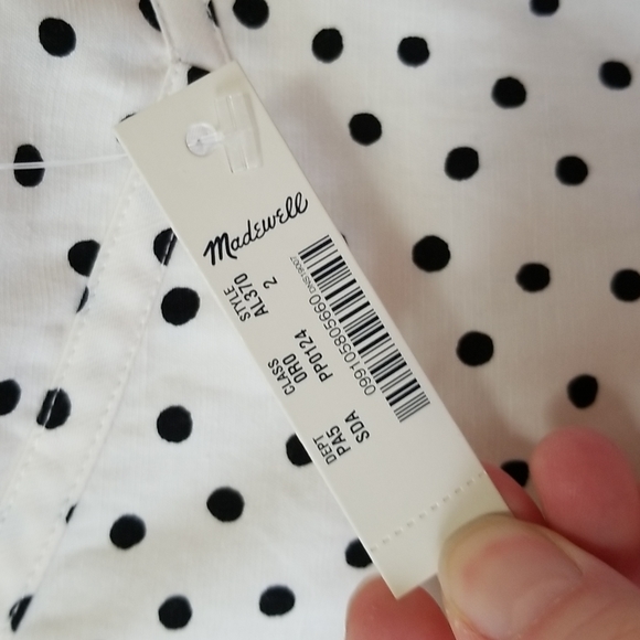 NWT Madewell Tiered Skirt in Inkbrush Dots - Size 2 - Picture 9 of 10